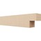 Ekena Millwork 6in. W x 8in. H x 36in. L Chapel Hill Woodgrain TimberThane Rafter Tail, Primed Tan RFTUR06X08X36CHPRCPR - alternate 1